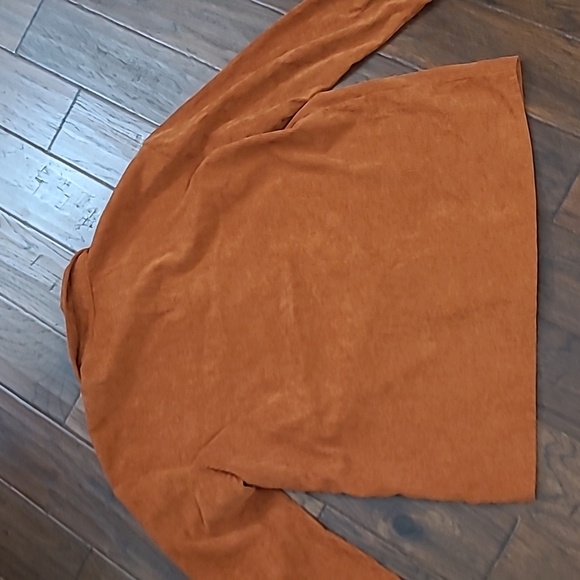 SHEIN Rust Corduroy Lightweight Shacket size 2X - Picture 2 of 5